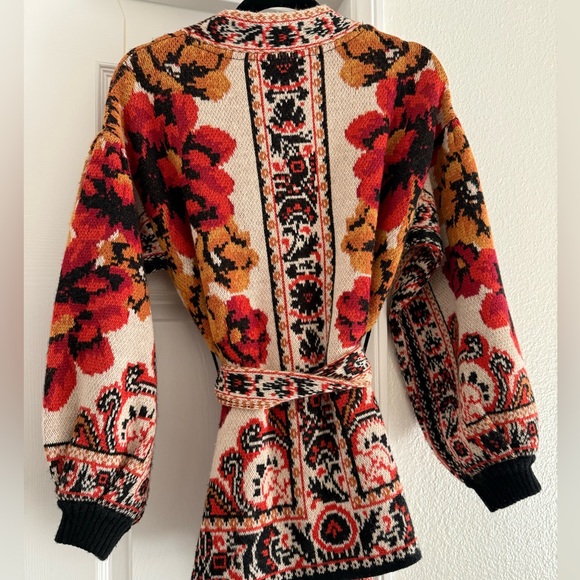 Farm Rio Winter Tapestry Knit Cardigan Sweater - Picture 7 of 9